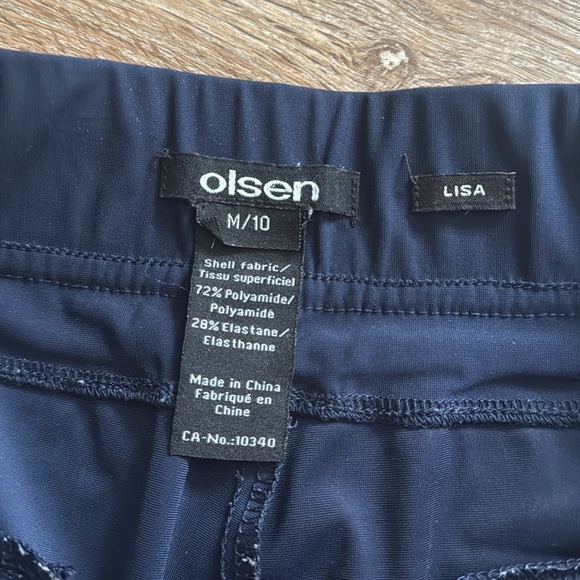 Olsen Lisa Pants in navy blue color - Picture 8 of 11